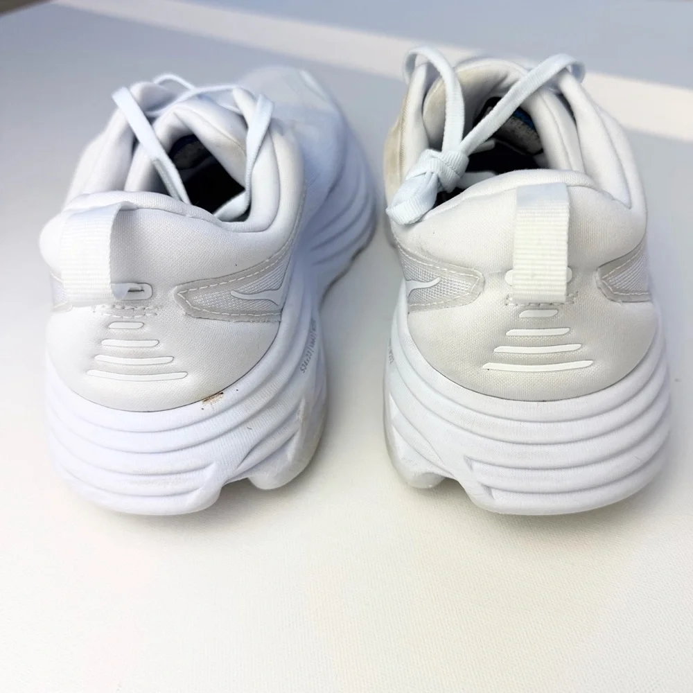 Hoka Bondi 8 White Running Sneakers Women’s 10 - Picture 5 of 13